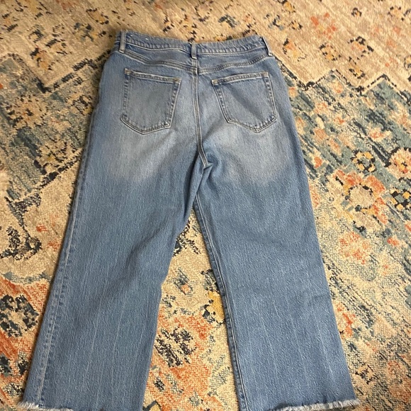 LOFT Light Blue Wide Leg Cropped Jeans - Picture 7 of 7